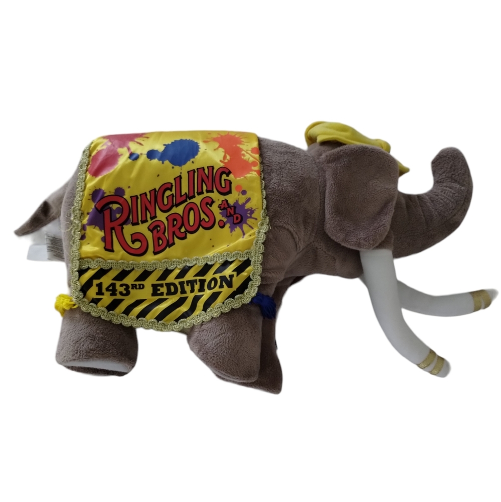 VTG Ringling Bros and Barnum and Bailey Circus 143rd Edition Elephant Plush 2001